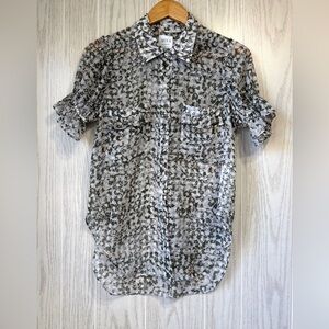 MISA Los Angeles Floral Sheer Blouse XS – LNC